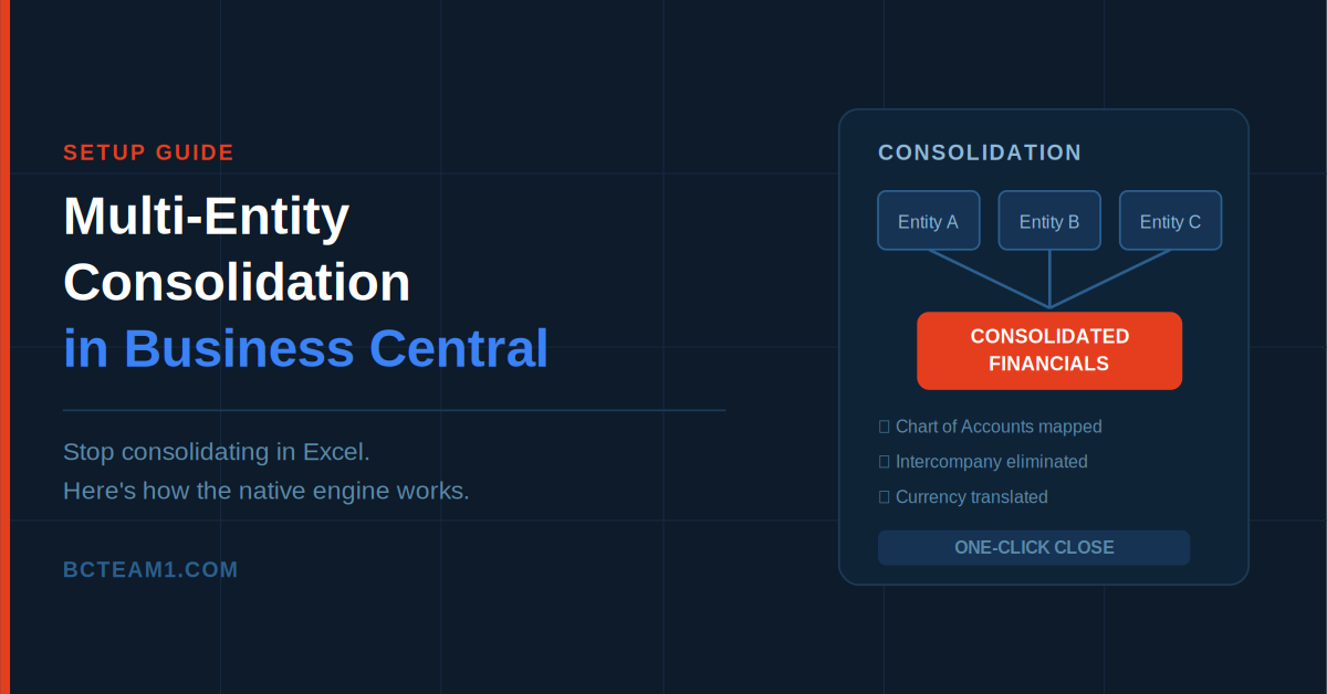 Multi-Entity Consolidation in Business Central: Setup Guide