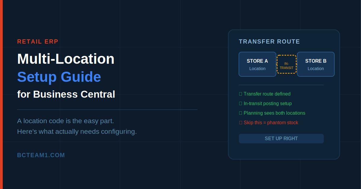 Retail ERP: How to Set Up Multi-Location Business Central