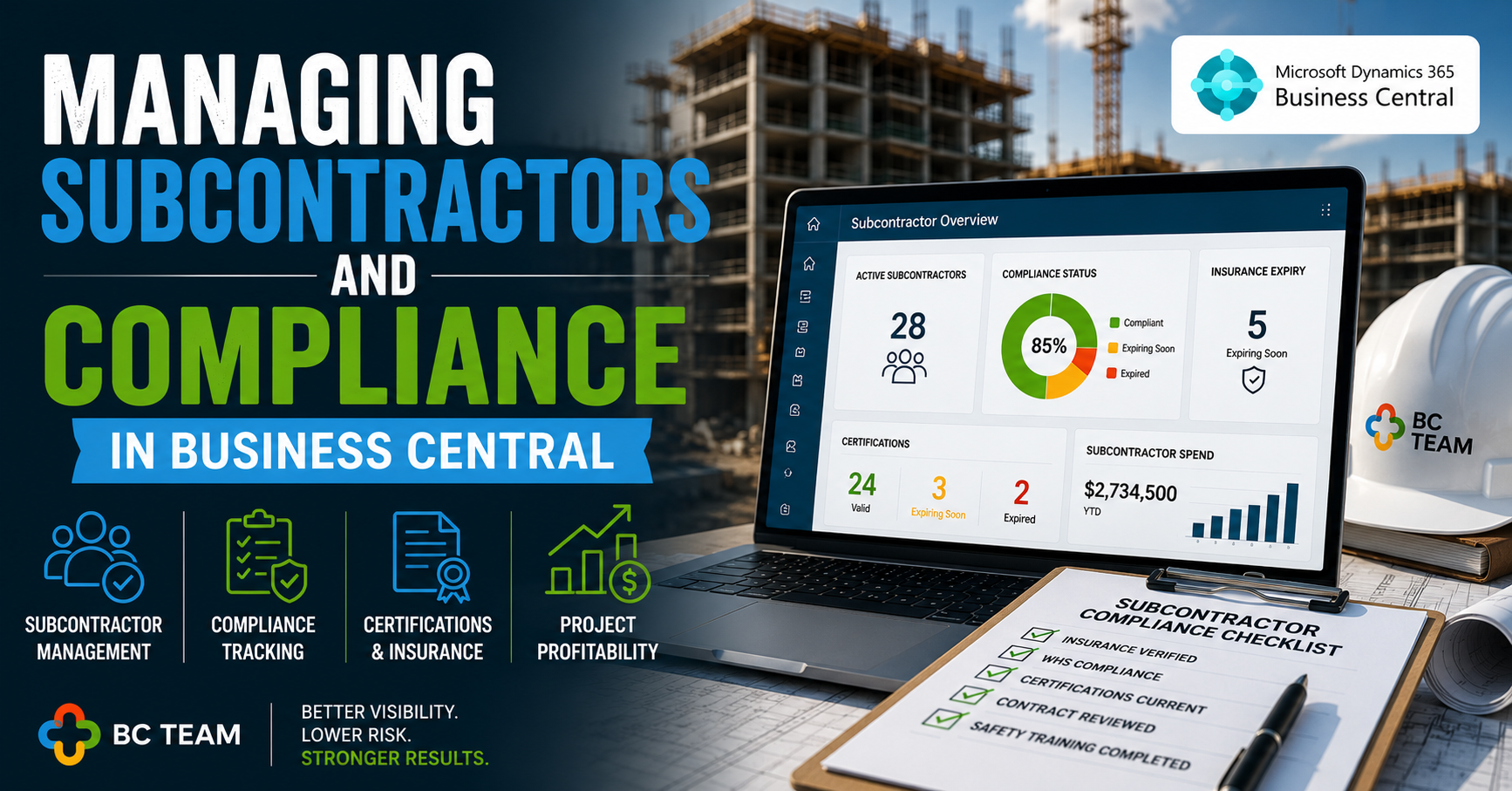 Managing Subcontractors and Compliance in Business Central